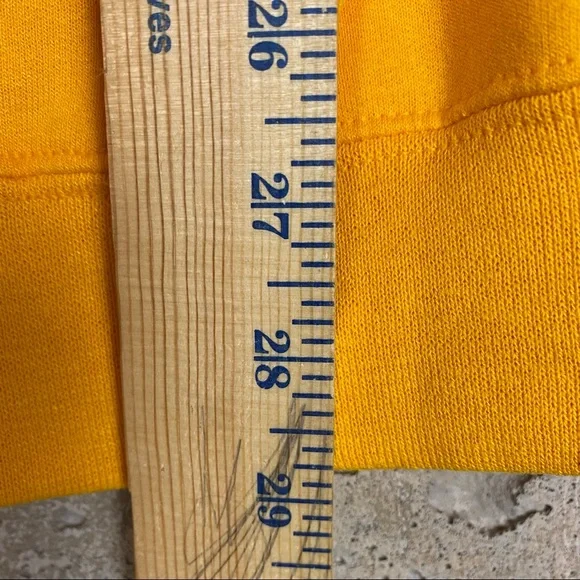 Day of the dead skull floral marigold yellow crewneck sweatshirt medium - Picture 6 of 7